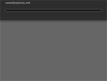Tablet Screenshot of cassidyspizza.net